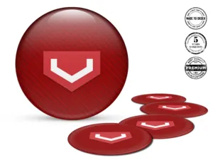 Vossen Gewölbte Aufkleber Stil Luxus Felgenlogos
